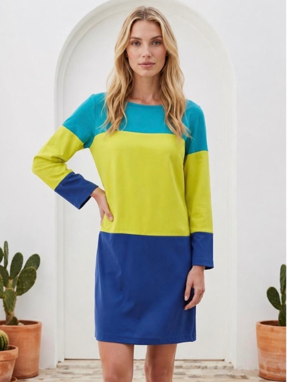 Maeve Anthropologie Women’s Striped 3/4 Sleeve Dress